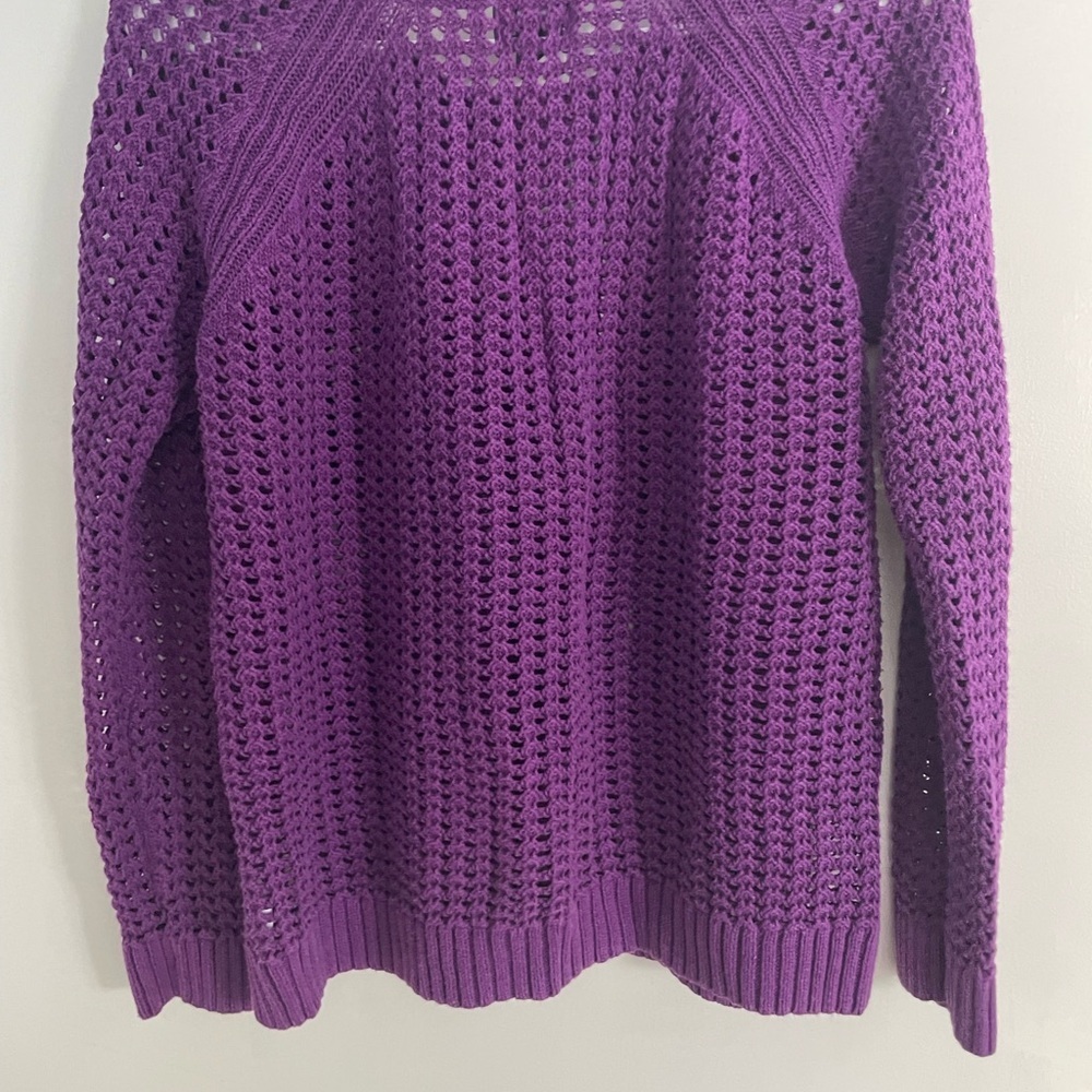 a.n.a Women's Rich Purple Crew Neck Sweater in size XL - Picture 5 of 6